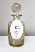 Load image into Gallery viewer, &#39;Love you to the moon and back&#39; Porcelain Tag Sign
