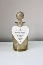 Load image into Gallery viewer, 'You tickled my toes..' Porcelain Heart