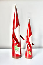 Load image into Gallery viewer, Tall Tin Cone Scandi Santa Set