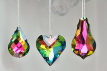 Load image into Gallery viewer, Peacock Lustre Glass Decorations