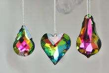 Load image into Gallery viewer, Peacock Lustre Glass Decorations