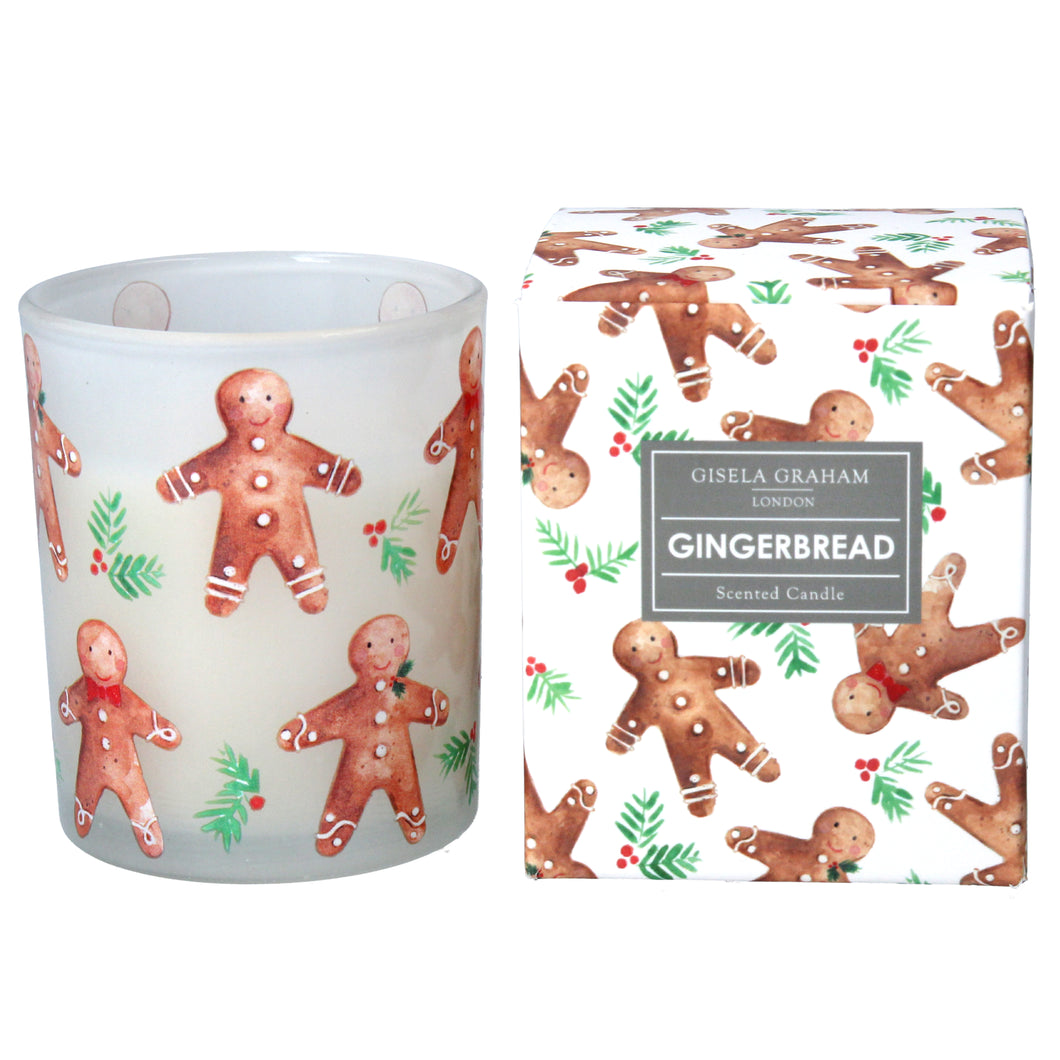 Gingerbread Men Boxed Candle Pot