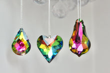 Load image into Gallery viewer, Peacock Lustre Glass Decorations