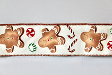 Load image into Gallery viewer, Gingerbread Men Wide Wire Ribbon
