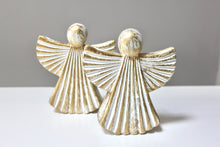 Load image into Gallery viewer, Gold Distressed Angel Set