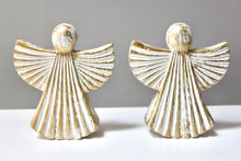 Load image into Gallery viewer, Gold Distressed Angel Set