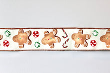 Load image into Gallery viewer, Gingerbread Men Wide Wire Ribbon
