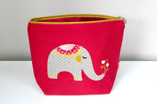 Load image into Gallery viewer, Elephant Large Cosmetic Bag
