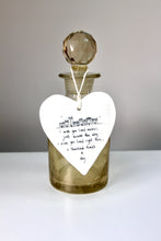 Load image into Gallery viewer, 'I wish you lived nearer..' Wobbly Porcelain Heart