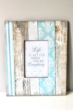 Load image into Gallery viewer, Vintage Blue Stripe Photo Frame
