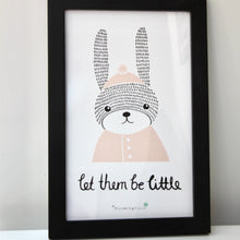 Load image into Gallery viewer, &#39;Let them be little&#39; Rabbit Frame
