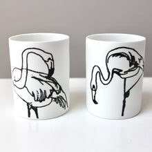 Load image into Gallery viewer, Flamingo Porcelain Candle Holder Set
