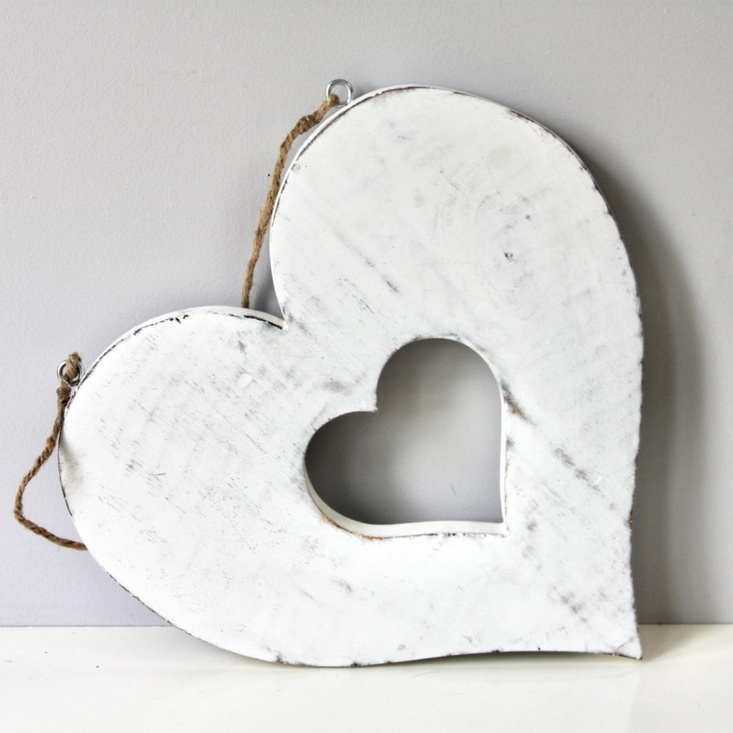 Large 'Heart in Heart' Decoration