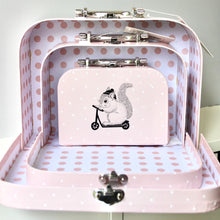 Load image into Gallery viewer, Squirrel Pink Design Toy Suitcases
