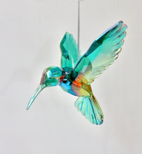 Load image into Gallery viewer, Purple & Green Acrylic Hummingbirds