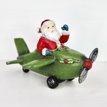 Load image into Gallery viewer, Santa on a Plane Ornament
