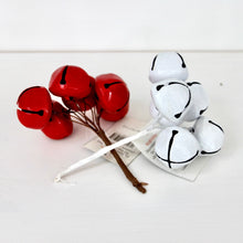 Load image into Gallery viewer, Red &amp; White Jingle Bell Pick Set
