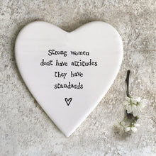 Load image into Gallery viewer, &#39;Strong Women&#39; Porcelain Heart
