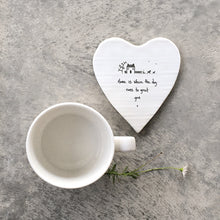 Load image into Gallery viewer, Home is where the dog runs to greet you&#39; Porcelain Coaster
