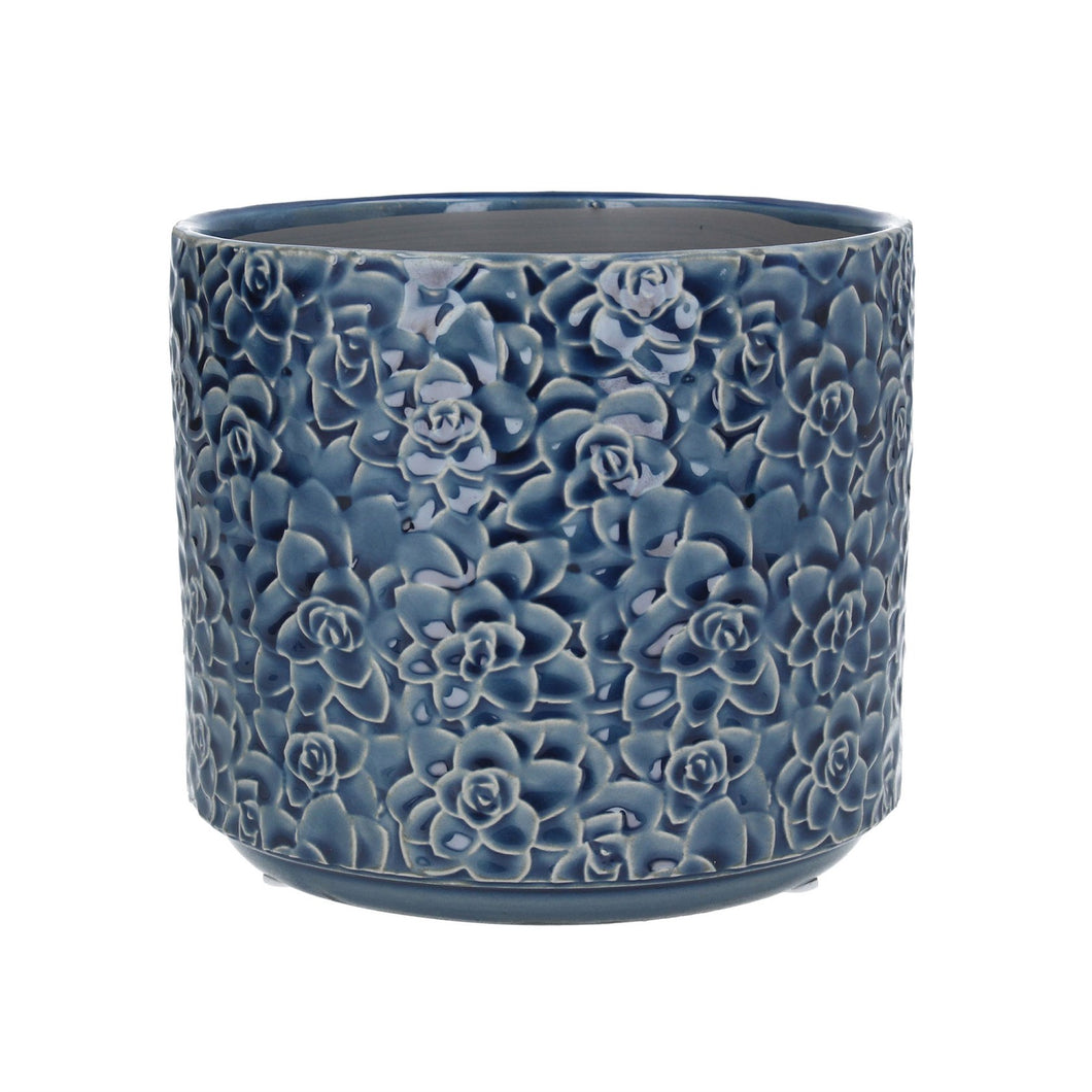 Navy Succulents Navy Plant Pot