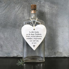 Load image into Gallery viewer, In this family..&#39; Porcelain Heart
