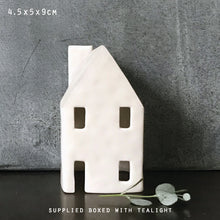Load image into Gallery viewer, Porcelain Tea Light House No.88
