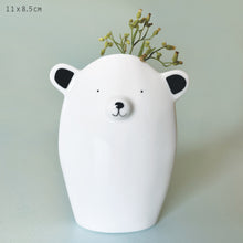 Load image into Gallery viewer, Mini Porcelain Bear Vase
