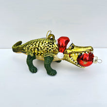 Load image into Gallery viewer, Alligator with Christmas Bauble
