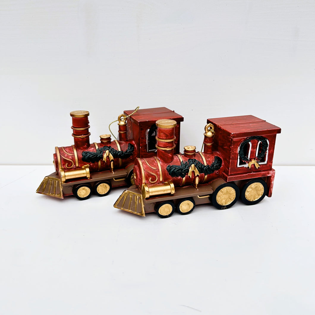Red Acrylic Antique-Style Train