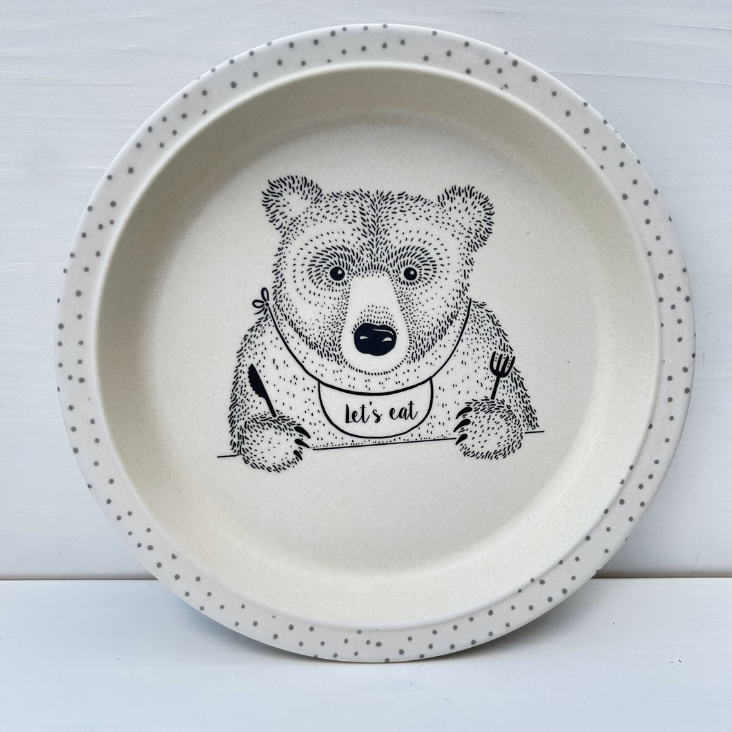 Alex Bamboo Bear Plate