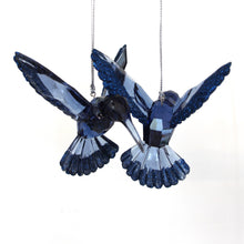 Load image into Gallery viewer, Blue Glitter Hummingbird
