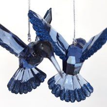 Load image into Gallery viewer, Blue Glitter Hummingbird

