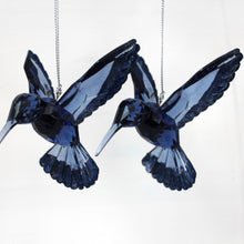 Load image into Gallery viewer, Blue Glitter Hummingbird
