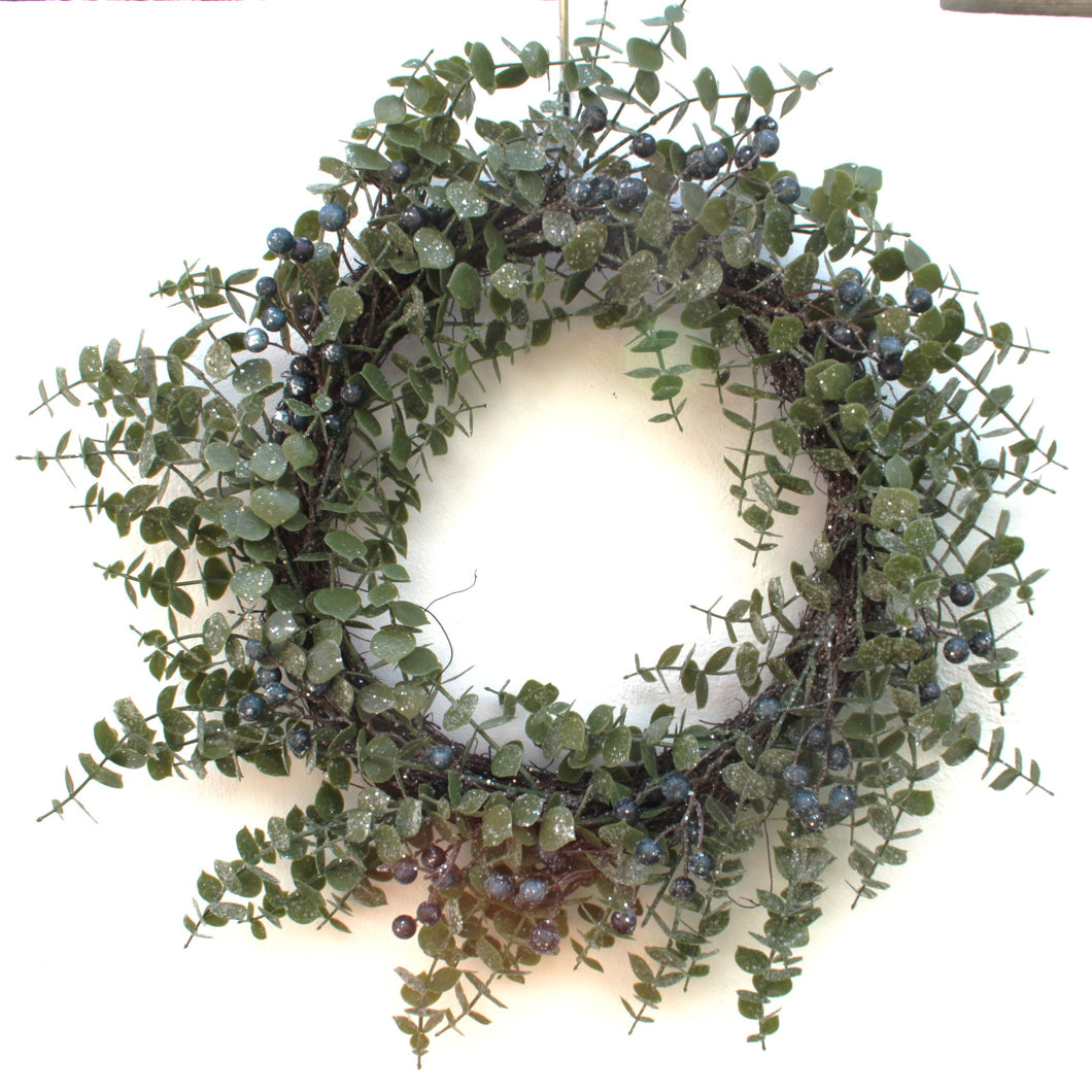 Eucalyptus Leaf & Blueberry Decorative Wreath