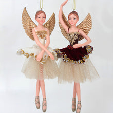 Load image into Gallery viewer, Burgundy &amp; Cream Velvet Angel
