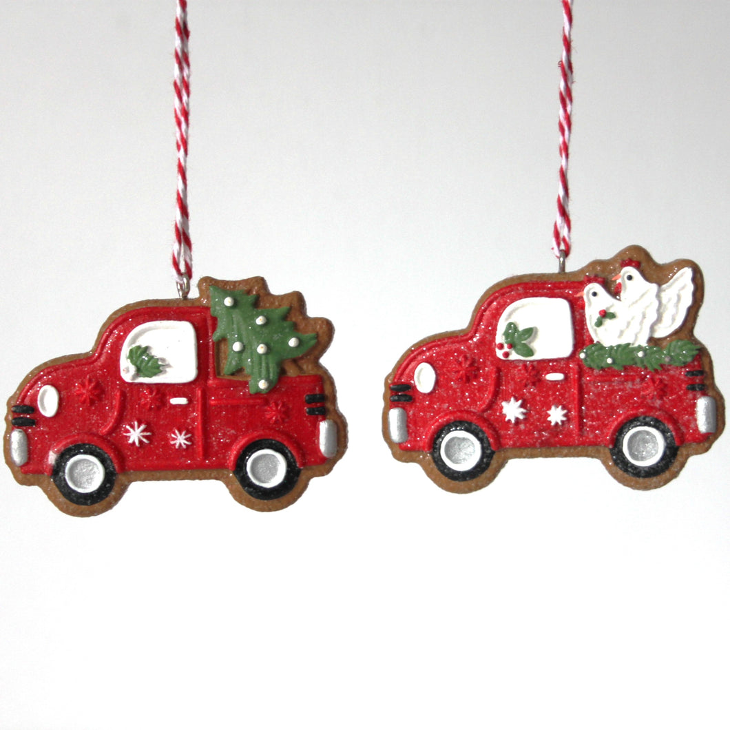 Gingerbread Christmas Car Set