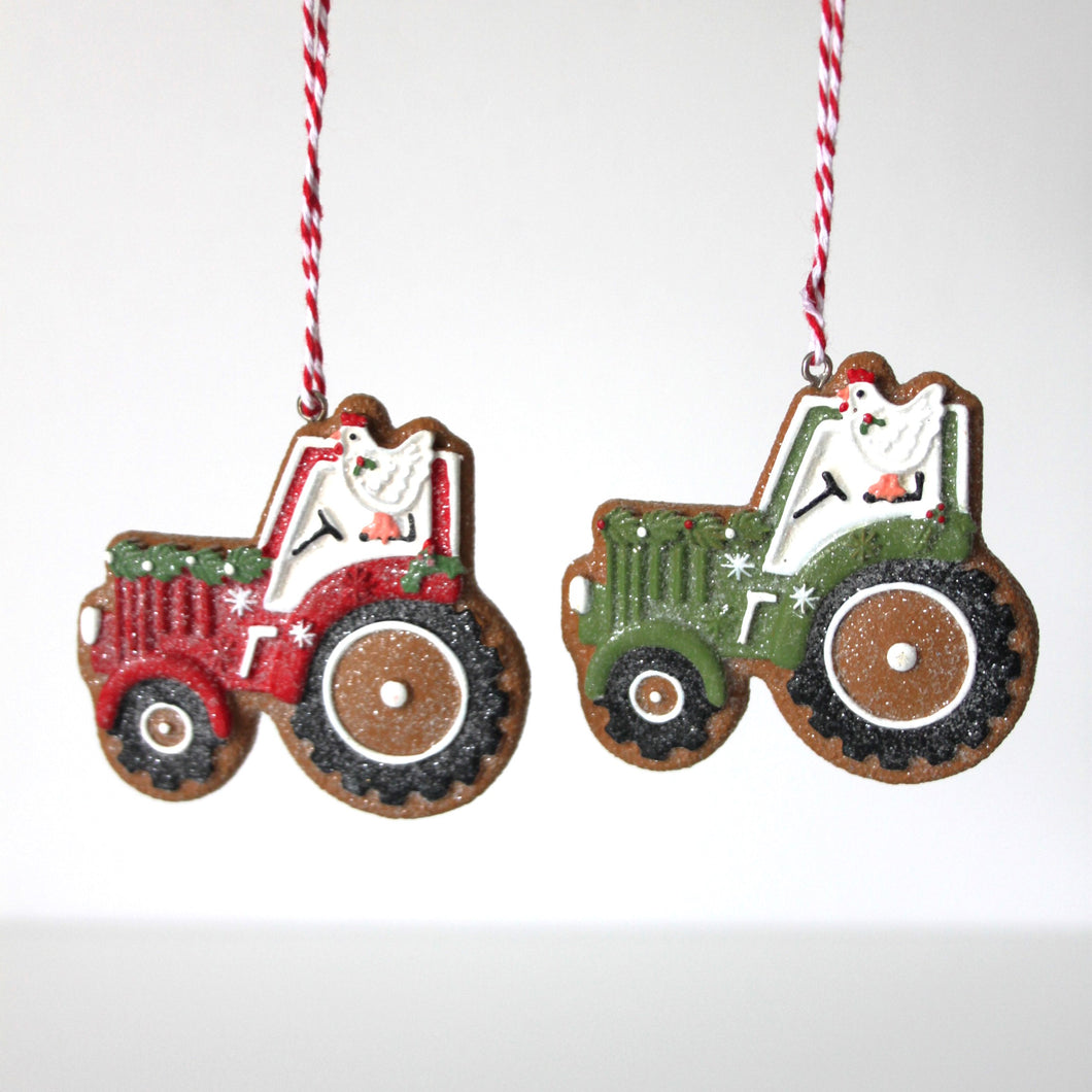 Gingerbread Tractor Set