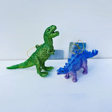 Load image into Gallery viewer, Green &amp; Pink Sparkle Dinosaurs
