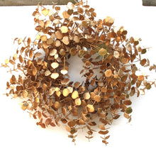 Load image into Gallery viewer, Gold Eucalyptus Wreath
