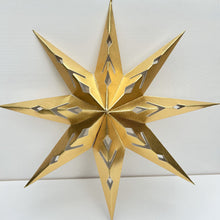 Load image into Gallery viewer, Gold Paper Bethlehem Star
