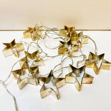 Load image into Gallery viewer, Gold Metal Star Lights
