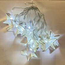 Load image into Gallery viewer, Gold Metal Star Lights
