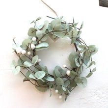 Load image into Gallery viewer, Small Green Sparkle &amp; White Berry Wreath
