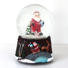 Load image into Gallery viewer, Large Santa Musical Snow Globe
