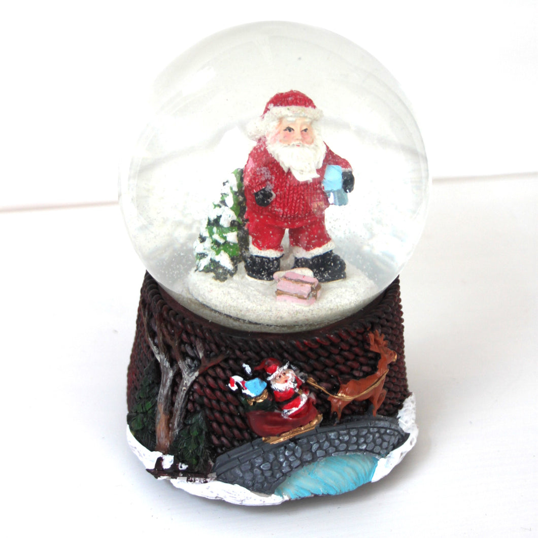 Large Santa Musical Snow Globe
