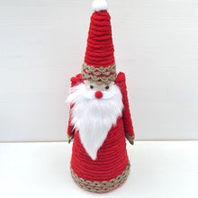 Load image into Gallery viewer, Chenille Faux Fur Cone Santa
