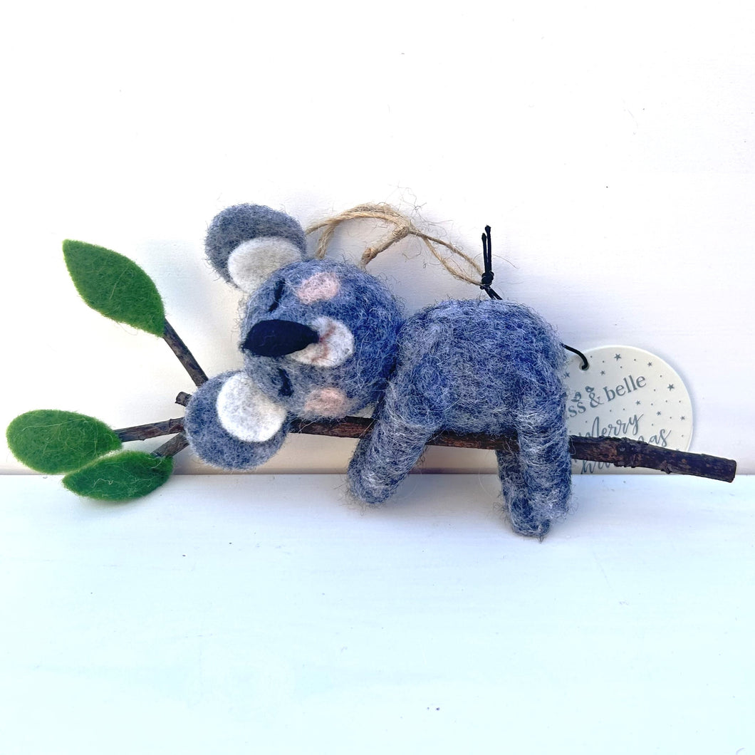 Sleeping Felt Koala