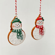 Load image into Gallery viewer, Gingerbread Resin Snowman Set
