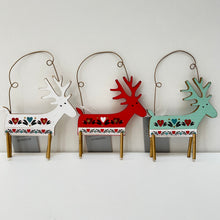 Load image into Gallery viewer, Alpine Wooden Reindeer Set
