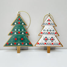 Load image into Gallery viewer, Alpine Tin Christmas Tree Set
